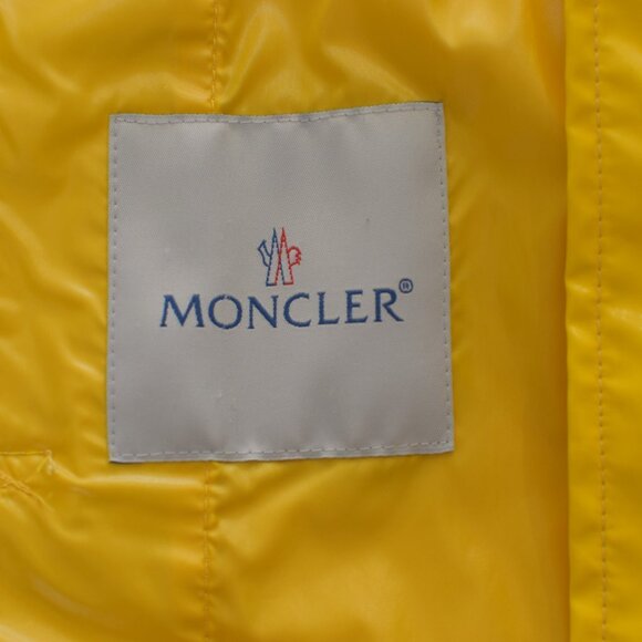 MONCLER Palma yellow Giubbotto light raincoat jacket with hood size 4 - Picture 3 of 11